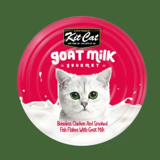 Kit Cat Boneless Chicken Shreds, Smoked Fish & Goat Milk